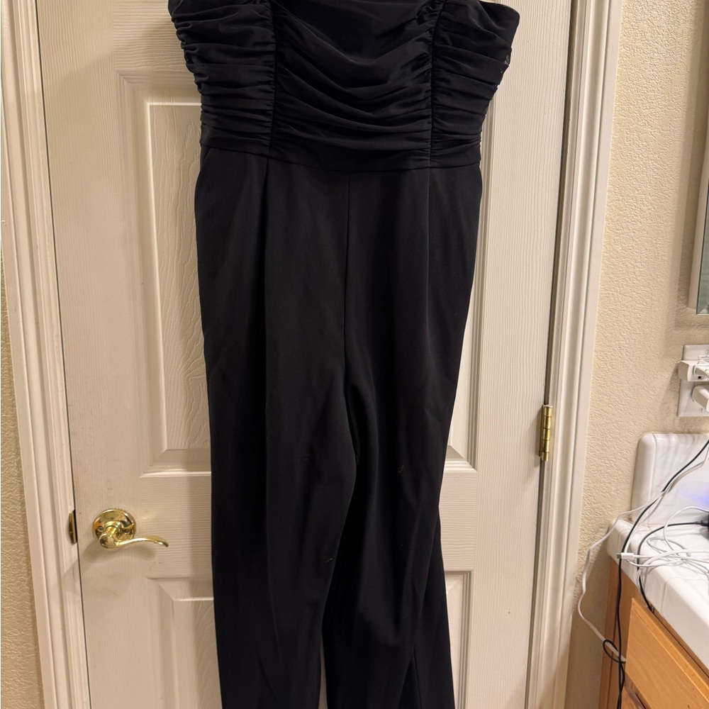 Calvin Klein Black Strapless Jumpsuit